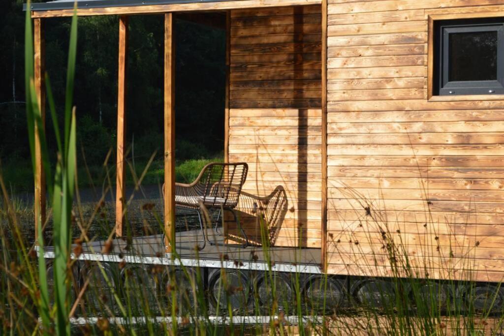 Heather Hut, Off-Grid Cottage On A Pond+2 Ha Darzkowo Exterior photo